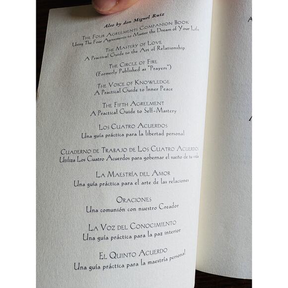 The Four Agreements A Toltec Wisdom Book by Don Miguel Ruiz Paperback - Picture 3 of 6